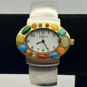 Gold Stone Oval Watch